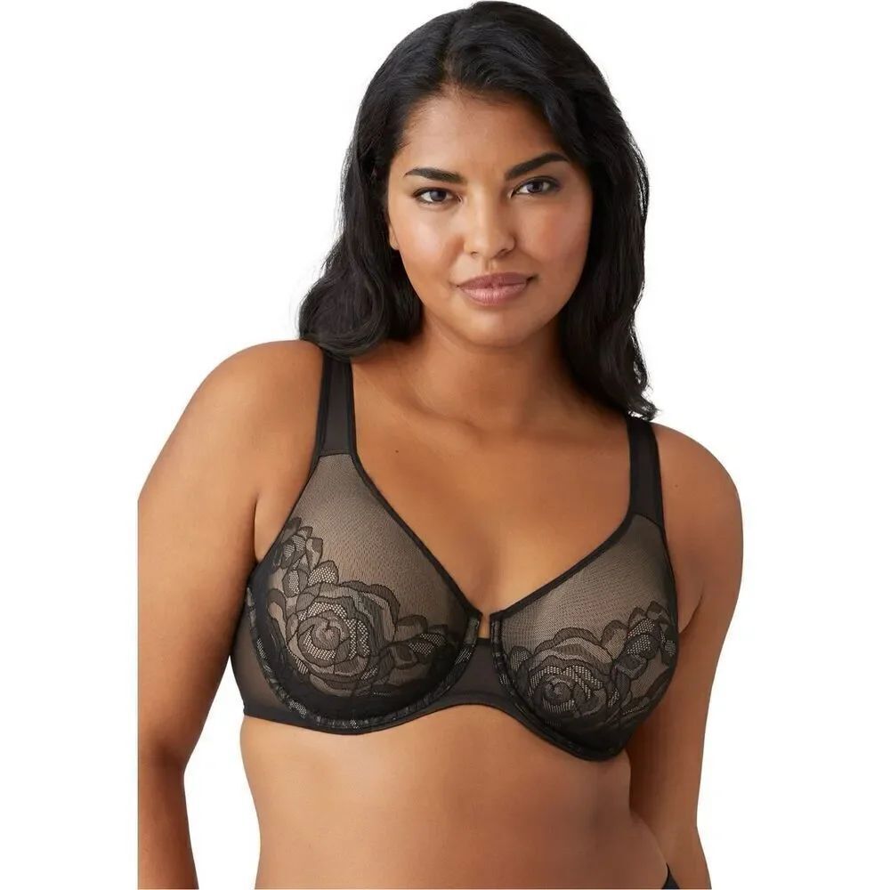 Wacoal Stark Beauty Underwire Bra NWT Full coverage Floral Size 32DD